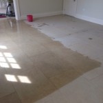 Limestone floor cleaning