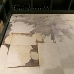red wine stain on floor