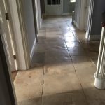 Flagstone floor