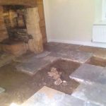 Flagstone floor