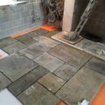 Reclaimed Limestone Floor