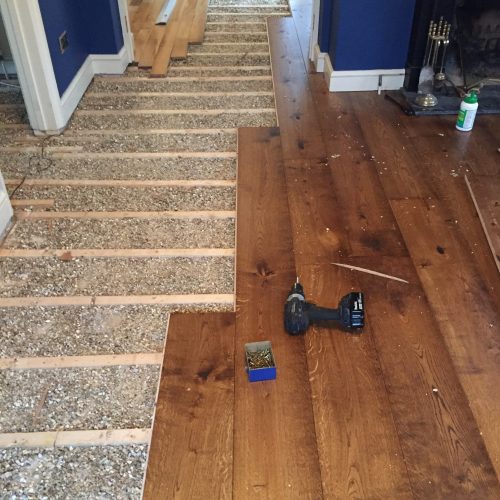 Engineered oak floor