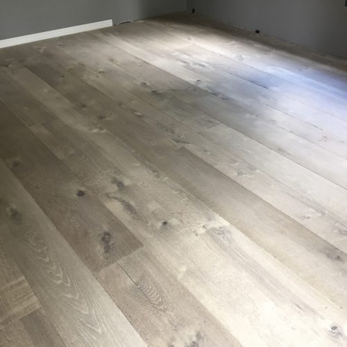 Antique tumbled wood floor