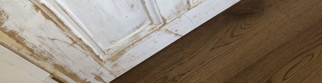 Engineered dark oak floor