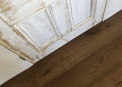 Engineered dark oak floor